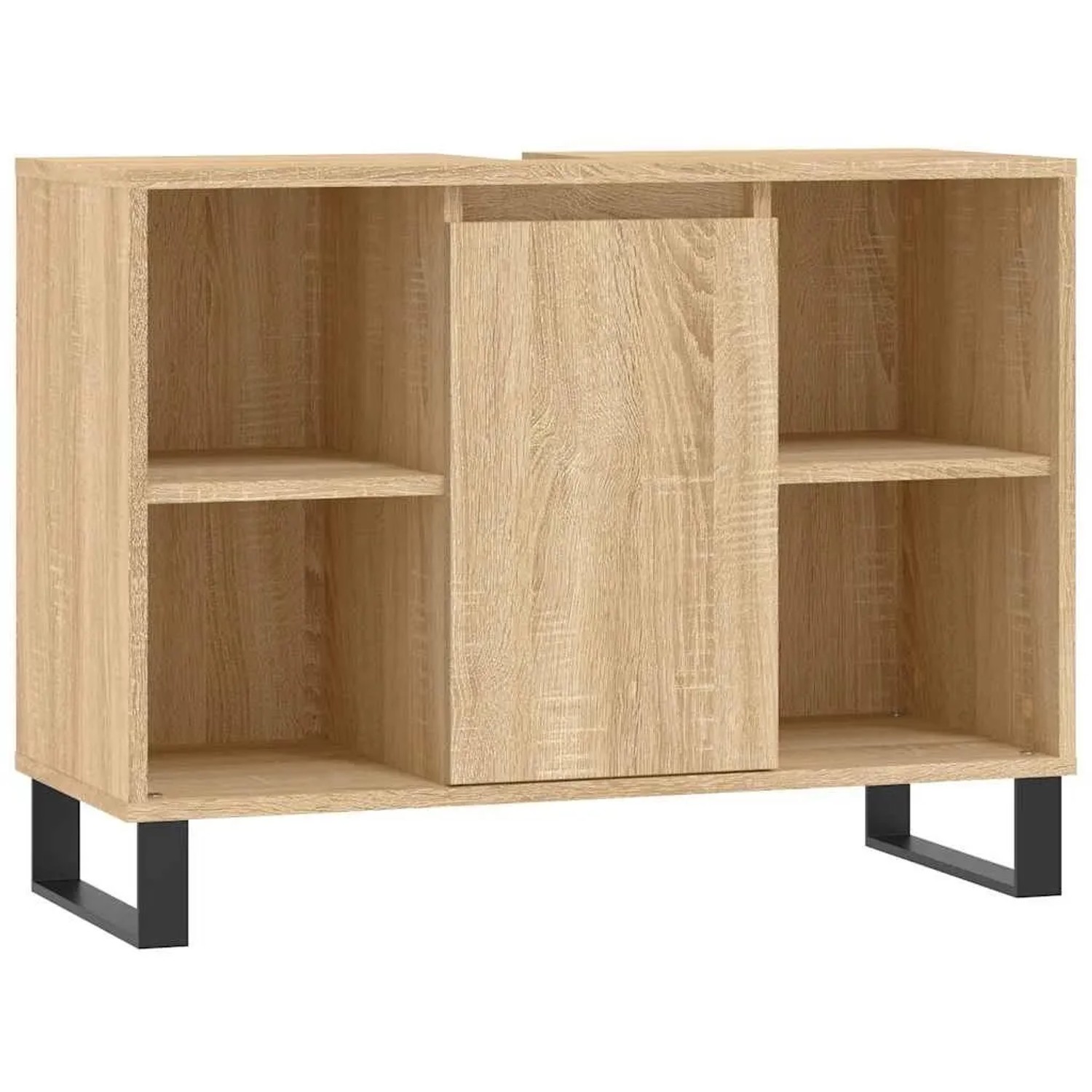vidaXL Badschrank Sonoma-Eiche 80x33x60 cm Holzwerkstoff 831639