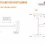 Skizze zur Ermittlung der Bestellmaße für Splendoor Wohnungseingangstür (Breite, Höhe).