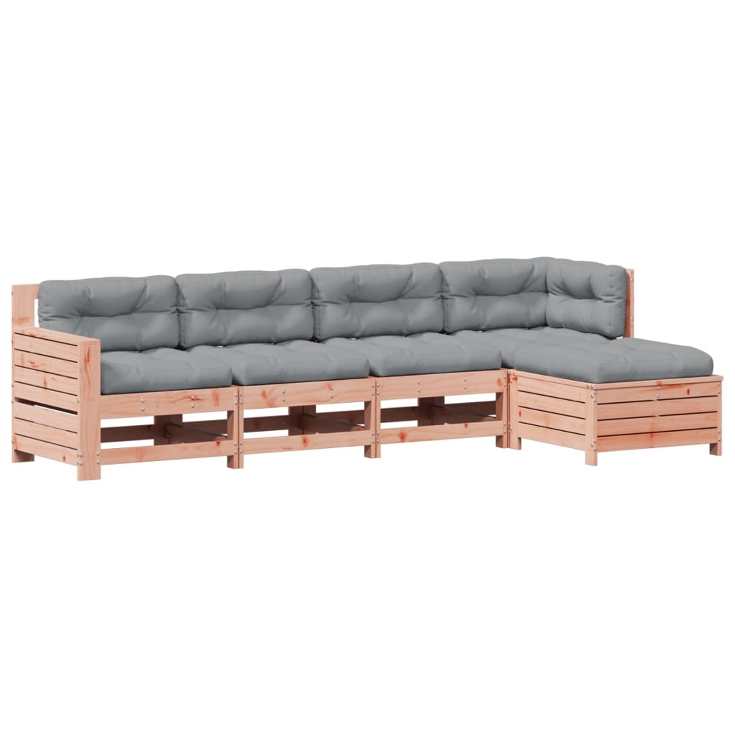 vidaXL 5-Tlg Garten-Lounge-Set mit Kissen Massivholz Douglasie 3250834 günstig online kaufen