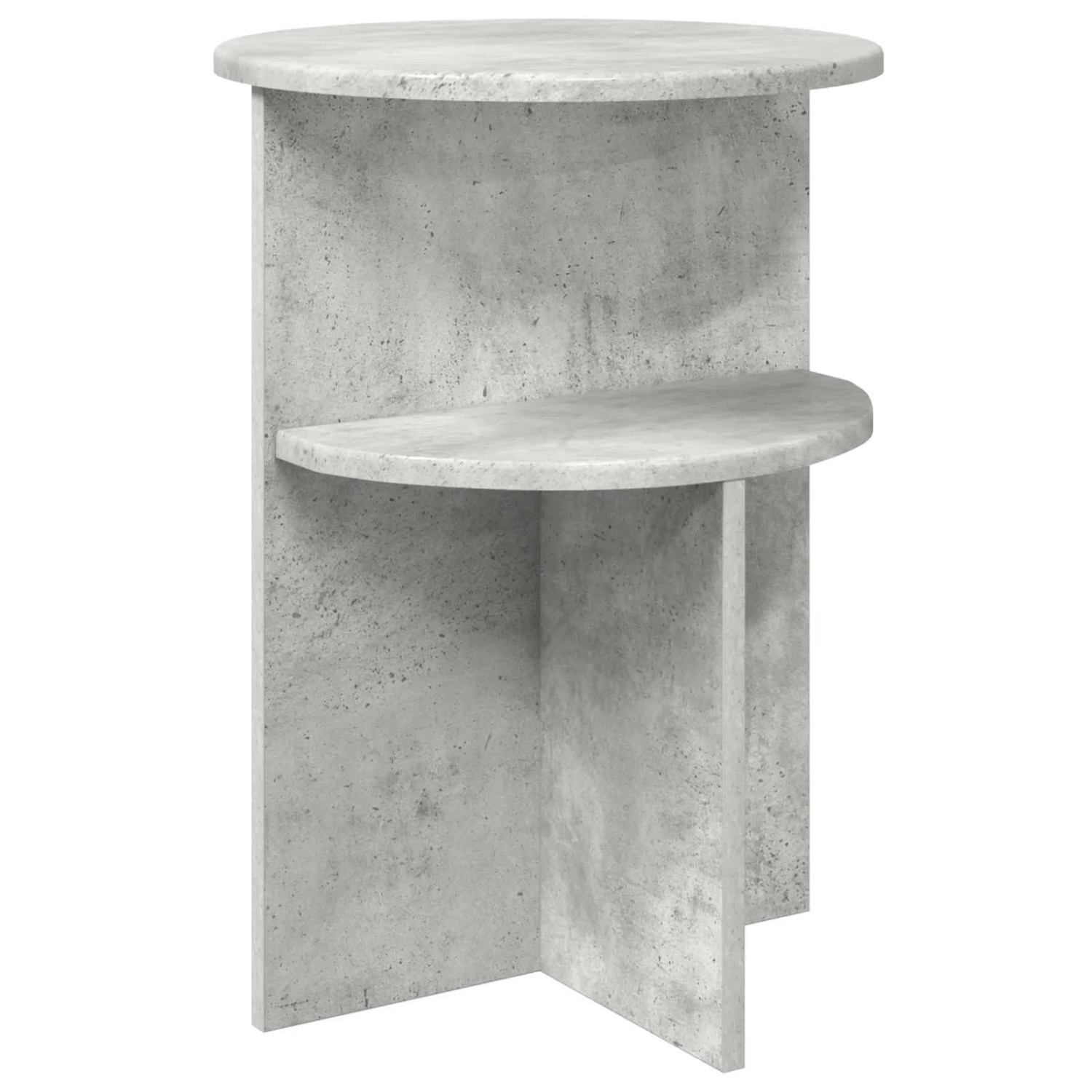 vidaXL Beistelltisch Betongrau Ø 39,5 x 55 cm Holzwerkstoff 8001022