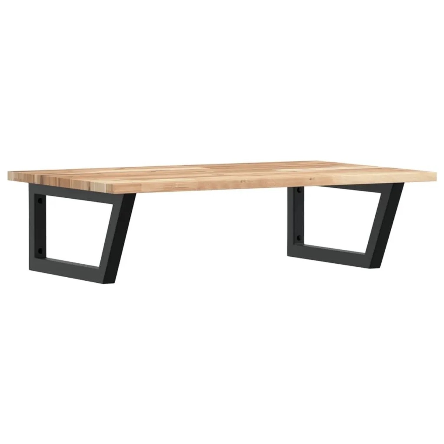 vidaXL Waschbeckenregal Wandmontage Stahl und Akazienholz 3302779