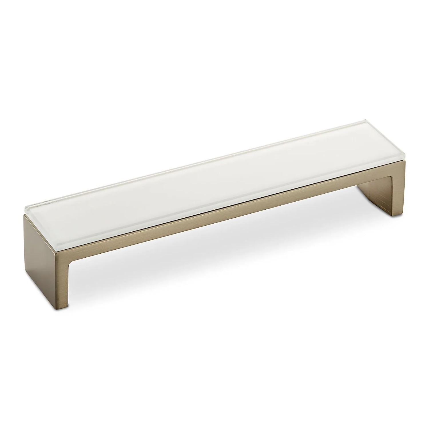 SOTECH Glasgriff GLANZ BA 160 mm Aluminium Edelstahloptik Glas