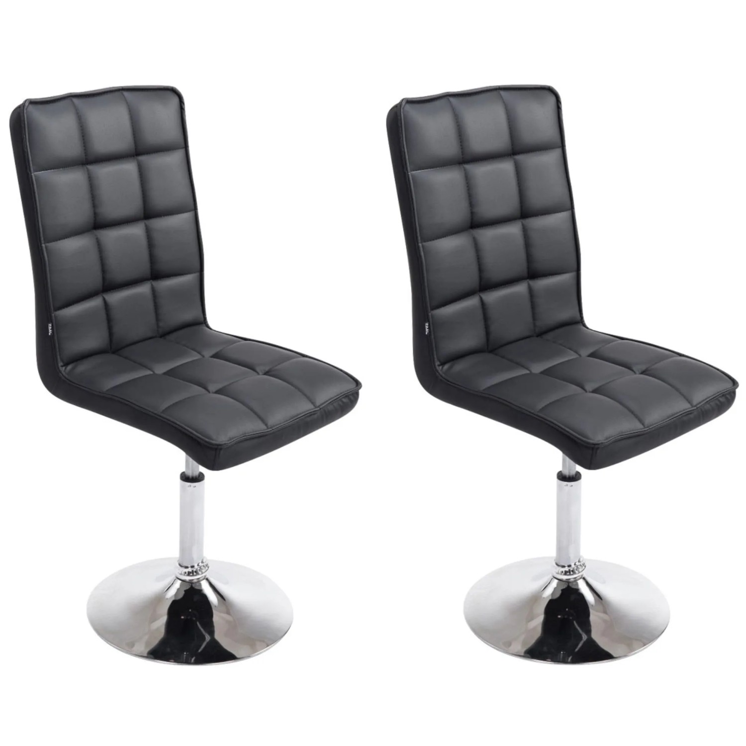CLP 2er Set Esszimmerstühle Peking V2 Schwarz