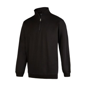 Schwarzes Hans Schäfer Workwear Zip-Sweat in Größe M, Teil der Arbeitskleidung.