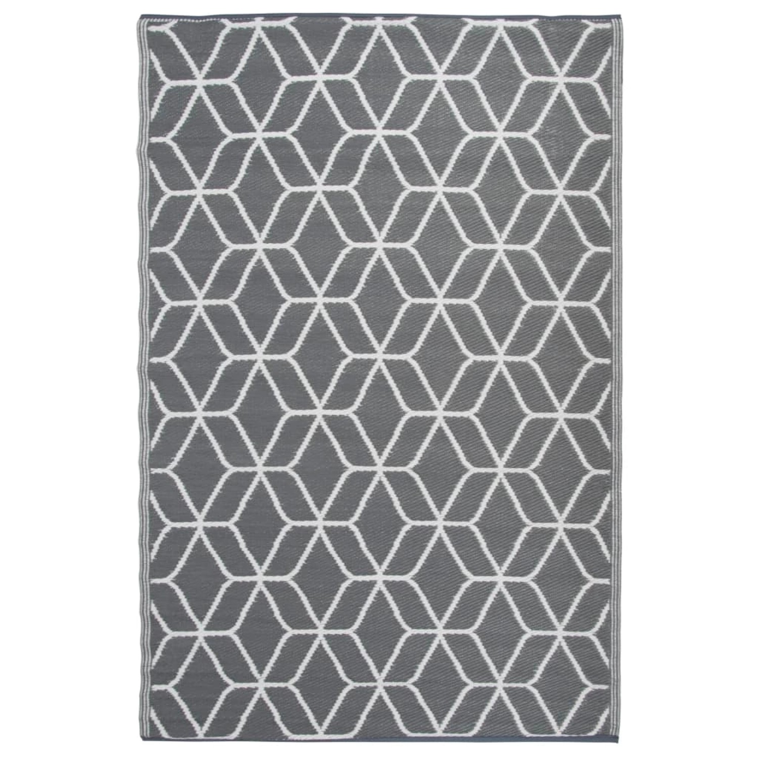 Esschert Design Outdoorteppich 180x121 Cm Grau Und Weiß Oc25 655739 günstig online kaufen