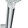 Hansgrohe Crometta Vario Brausehalterset, Weiß-Chrom, mit Brauseschlauch (125cm).