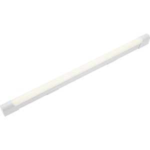 Weiße LED-Unterbauleuchte für Küchen, 63,5 cm lang.