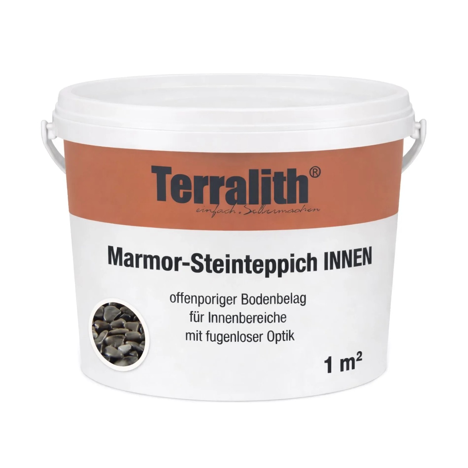 Terralith Marmor Steinteppich Grigio Due für 1 m² Innen Mittel 4-6 mm