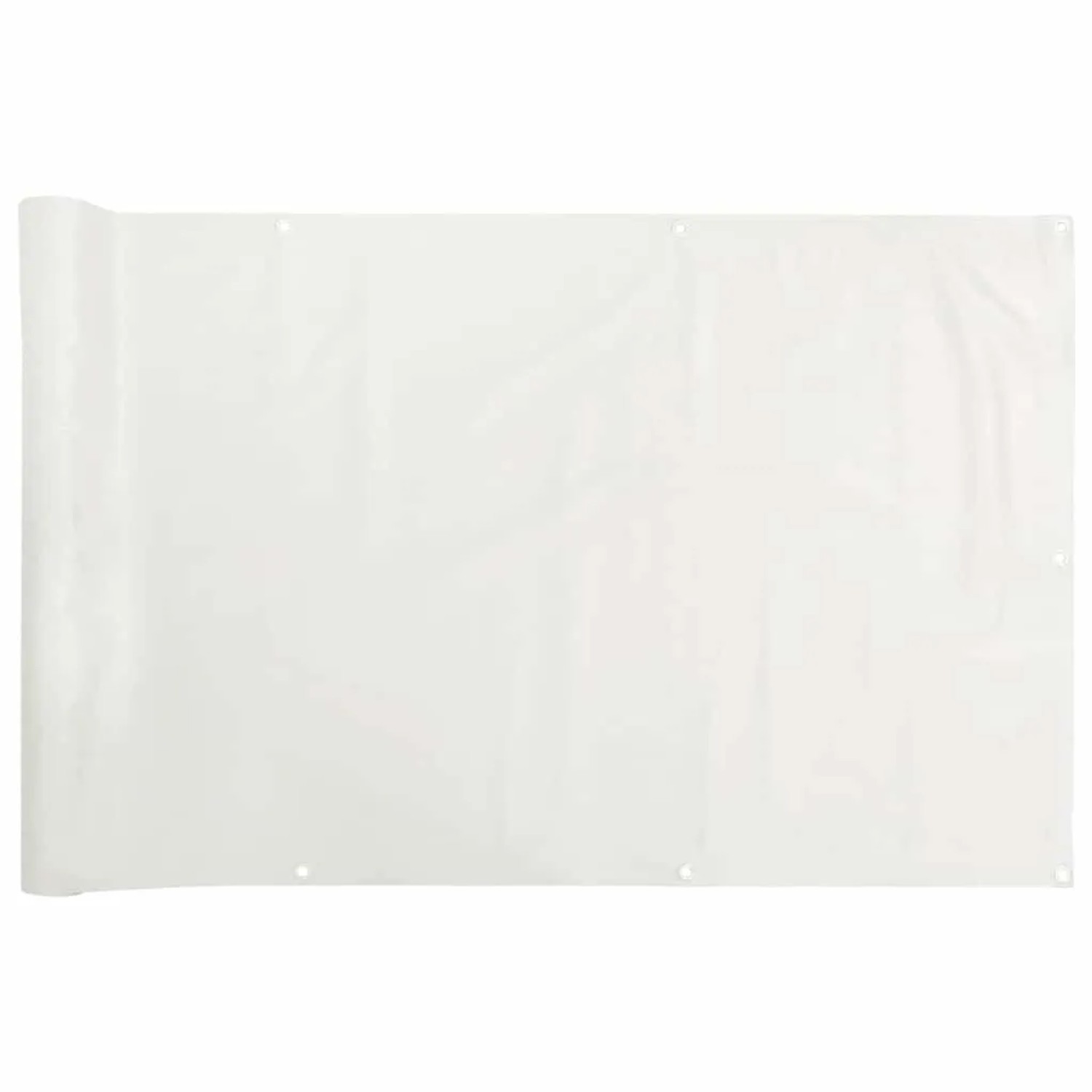vidaXL Balkon-Sichtschutz Weiß 800x120 cm PVC 4005513 günstig online kaufen