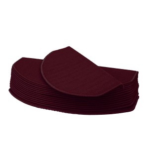 15er Set MCW Stufenmatten, halbrunde Form, Bordeauxrot, für mehr Sicherheit auf Treppen.