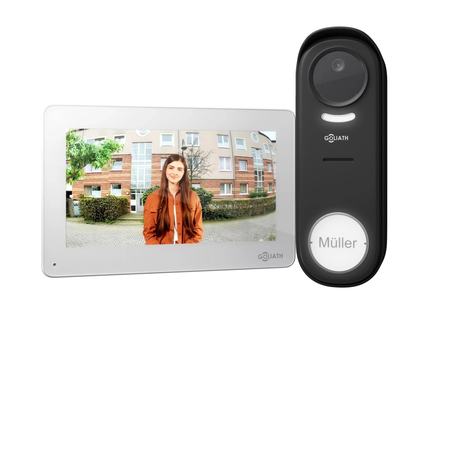 Goliath Funk Video Türklingel mit Kamer App Fähig