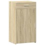 Sideboard Sonoma-Eiche aus Holzwerkstoff mit einer Schublade und einer Tür. Praktischer Stauraum für Ihr Zuhause.