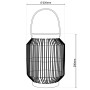 Näve LED-Solarleuchte Korbinian, Ø 22 cm, Höhe 29 cm, Deko-Leuchte mit Hanfschnur.