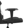 vidaXL Gaming-Stuhl mit Massagefunktion Schwarz und Weiß Stoff 345498_10