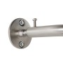 Detailaufnahme: Mydeco Gardinenstange Edelstahl-Optik, ausziehbar, mit Wandhalterung.