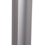 Abdeckleiste aus Aluminium für GroJa Fertigzaun Pfosten, Zubehör für Zaunbau & Sichtschutz.