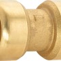 Steck-Muffe aus Messing, 15 mm, für Heizung und Wasserinstallation.