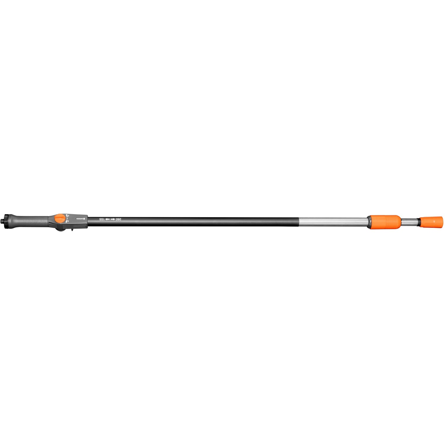 Gardena Cleansystem Teleskop-Stiel M-XL, anthrazit, ausziehbar von 155 bis 260 cm.