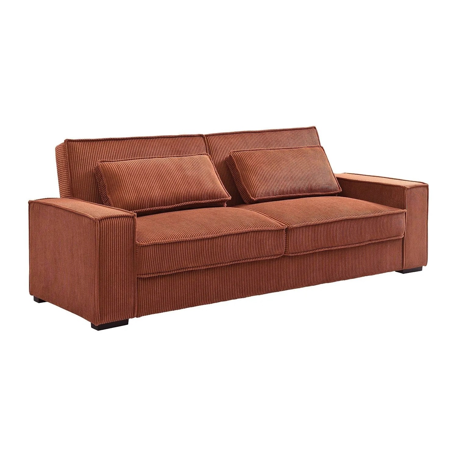 Vente-unique Schlafsofa Finoro Terracotta 230 cm