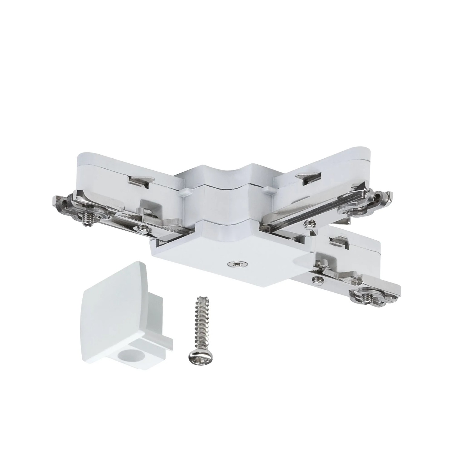 Paulmann URail T-Verbinder in Weiß für 230V Schienensysteme.