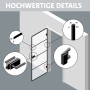Detailansicht Skyscope Portal Drehtür-Set Slimwork Typ 9 Klarglas mit Beschlägen.