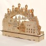 Dekohelden24 LED Holz Schwibbogen mit Bewegtem Weihnachtsbaum Inklusive Netzteil und Batteriebetrieb Möglich mit Schneekinder L/B/H 45 x 12 x 35 cm_3
