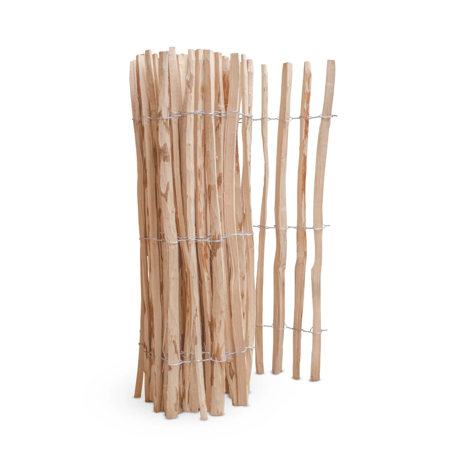 Stiltreu Staketenzaun Haselnuss 500 cm x 120 cm Lattenabstand 3-5 cm günstig online kaufen