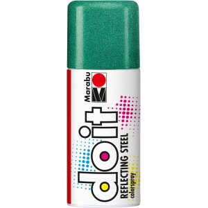 Marabu do it Colorspray Reflecting Steel Reflex Grün, 150ml Dose Buntlack-Spray.