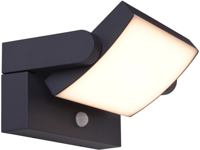 72 Bewegungsmelder mit LED-Wand-Außenleuchte Näve OBI Schwarz Stück kaufen bei