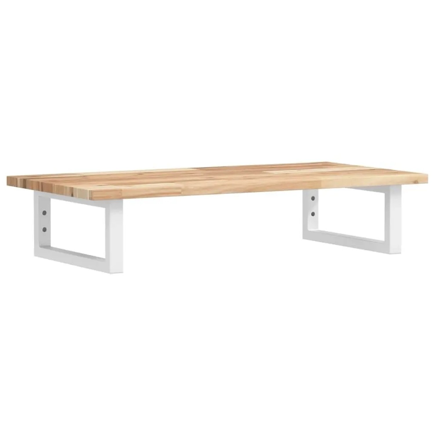vidaXL Waschbeckenregal Wandmontage Stahl und Akazienholz 3302668