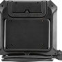 Schwarze Kabeltrommel mit USB, Leuchte und 1,4 m Kabel für den Innenbereich.