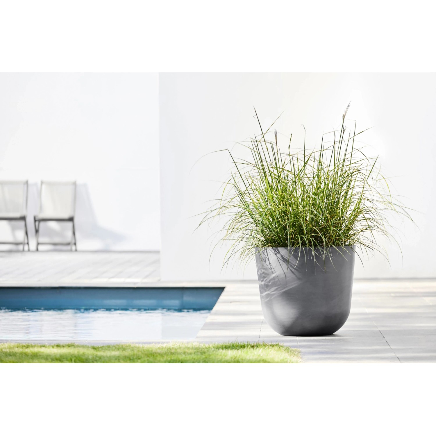 Ecopots Blumentopf Oslo Grau 45 cm x 39,2 cm kaufen bei OBI