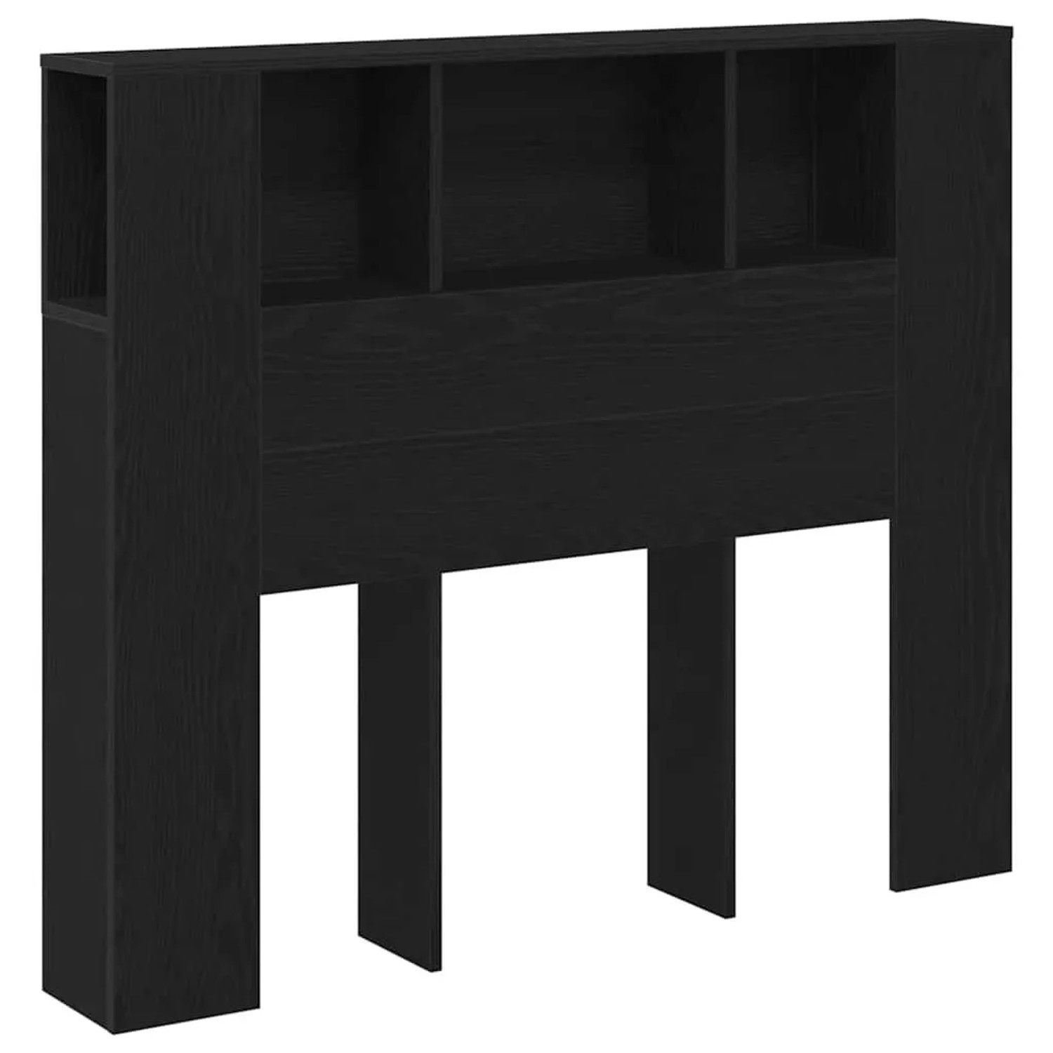 vidaXL Kopfteil Schrank Schwarz Eichen-Optik 120 x 18,5 x 102,5 cm 862757
