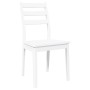 vidaXL Esszimmerstühle 2 Stk Weiß Massivholz Gummibaum 4102521_4