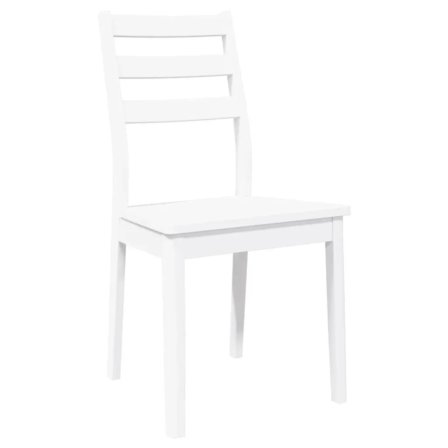 vidaXL Esszimmerstühle 2 Stk Weiß Massivholz Gummibaum 4102521_4