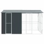 vidaXL Vogelkäfig Anthrazit 430 x 310 x 247 cm Verzinkter Stahl 3325162_6
