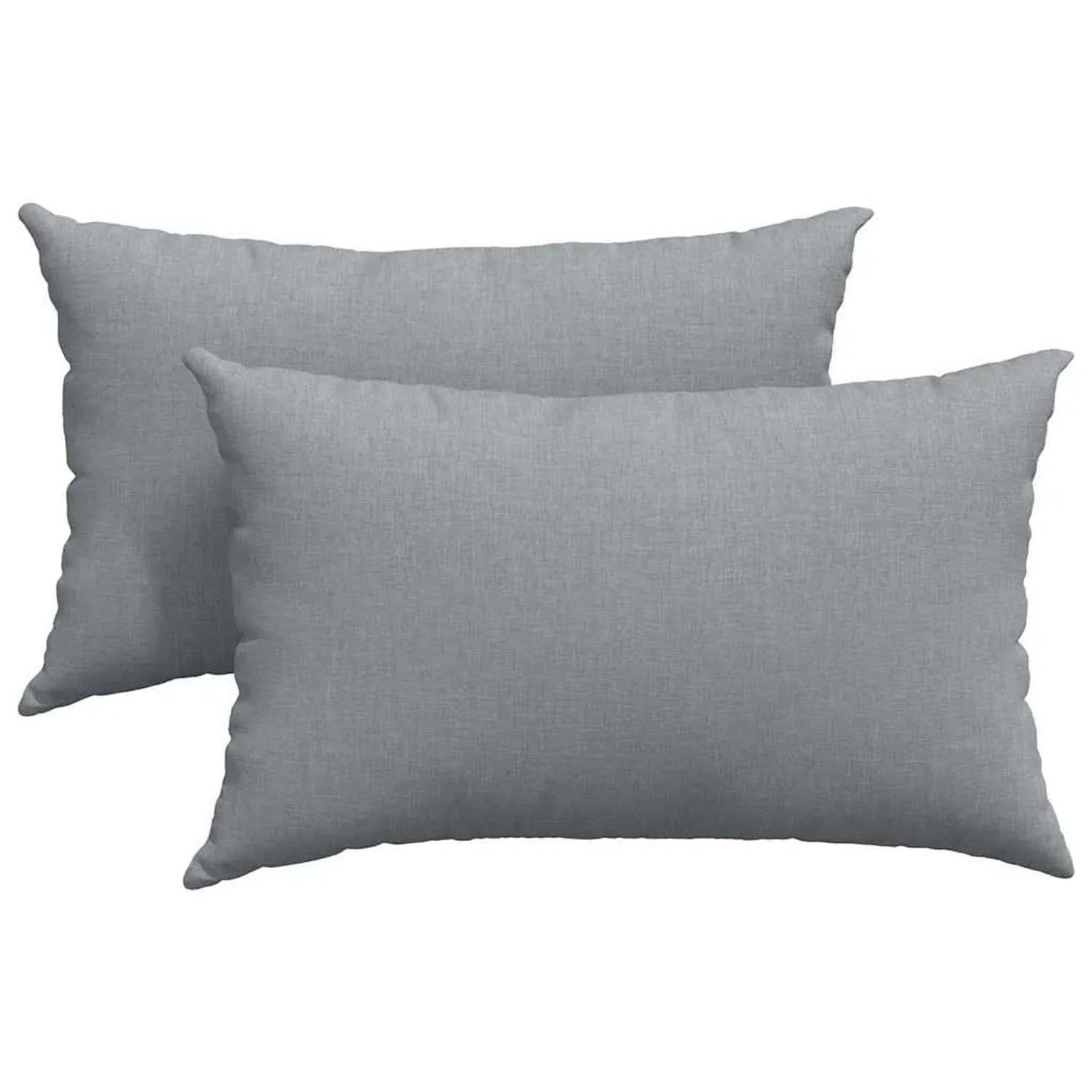 vidaXL Sofakissen 2 Stück Hellgrau 50 x 30 cm Stoff 42013610