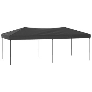 Anthrazitfarbenes, faltbares Partyzelt 3x6 m von vidaXL für Garten & Feiern.