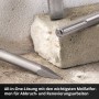 Einhell Meißel-Set SDS Max, 3-teilig: Spitz-, Flach- und Spatmeißel für Abbrucharbeiten.