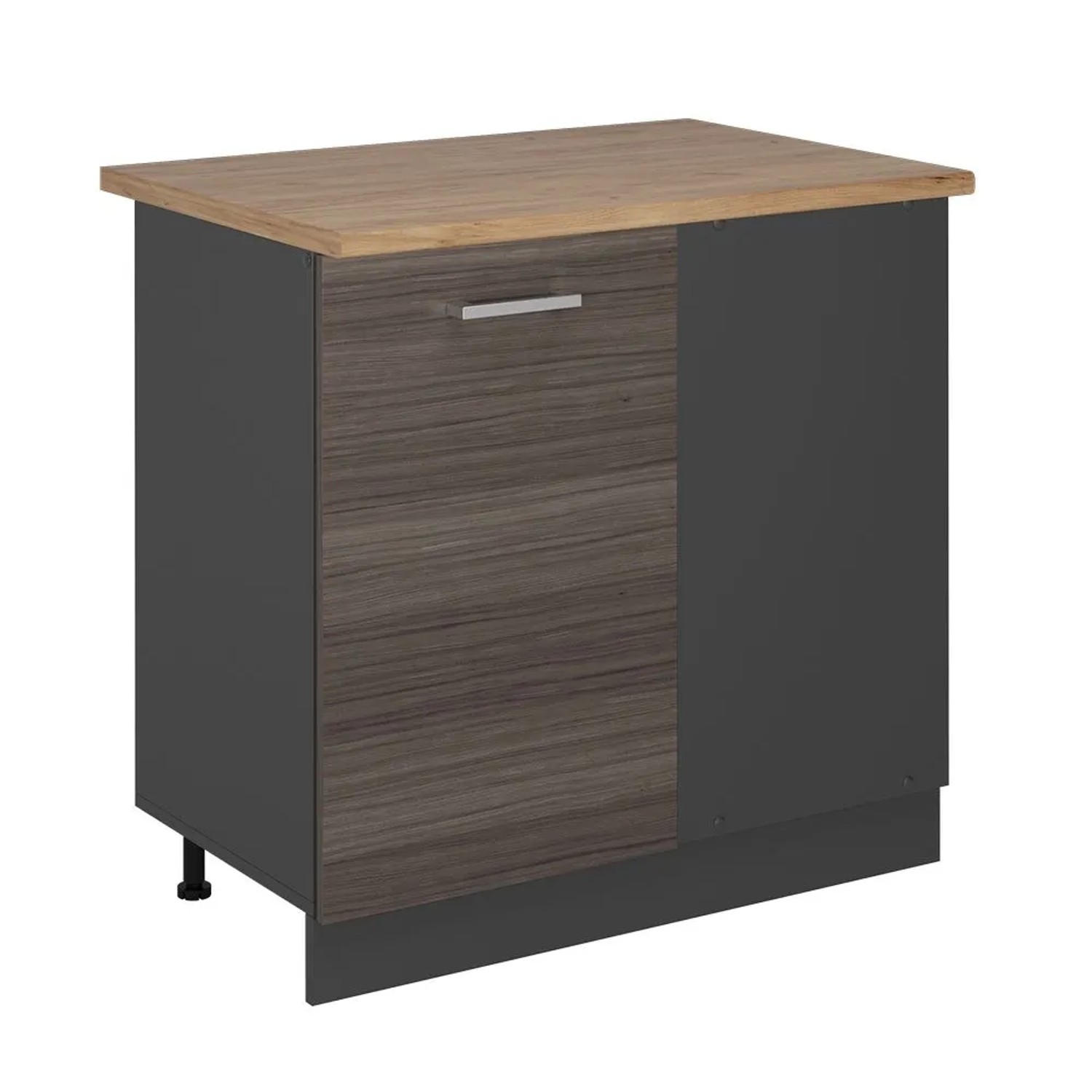 Vicco Eckunterschrank R-Line EdelGrau 86 x 82 AP Eiche Art Nr 53927