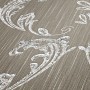 Barock Tapete mit Ornamenten in Silber und Braun. Dekorative Vliestapete mit Schimmer.