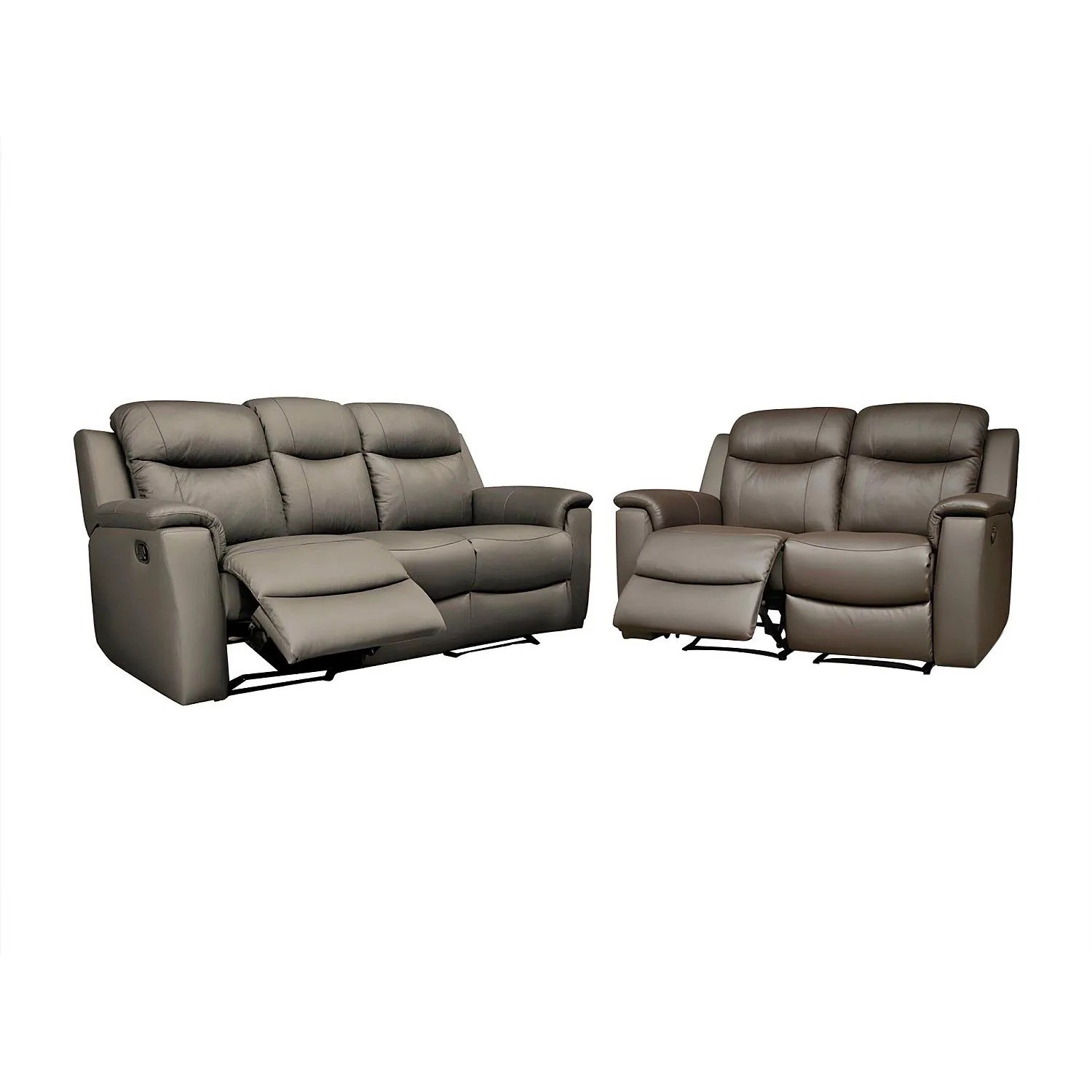 Vente-unique Couchgarnitur Evasion Braun 156 cm  205 cm