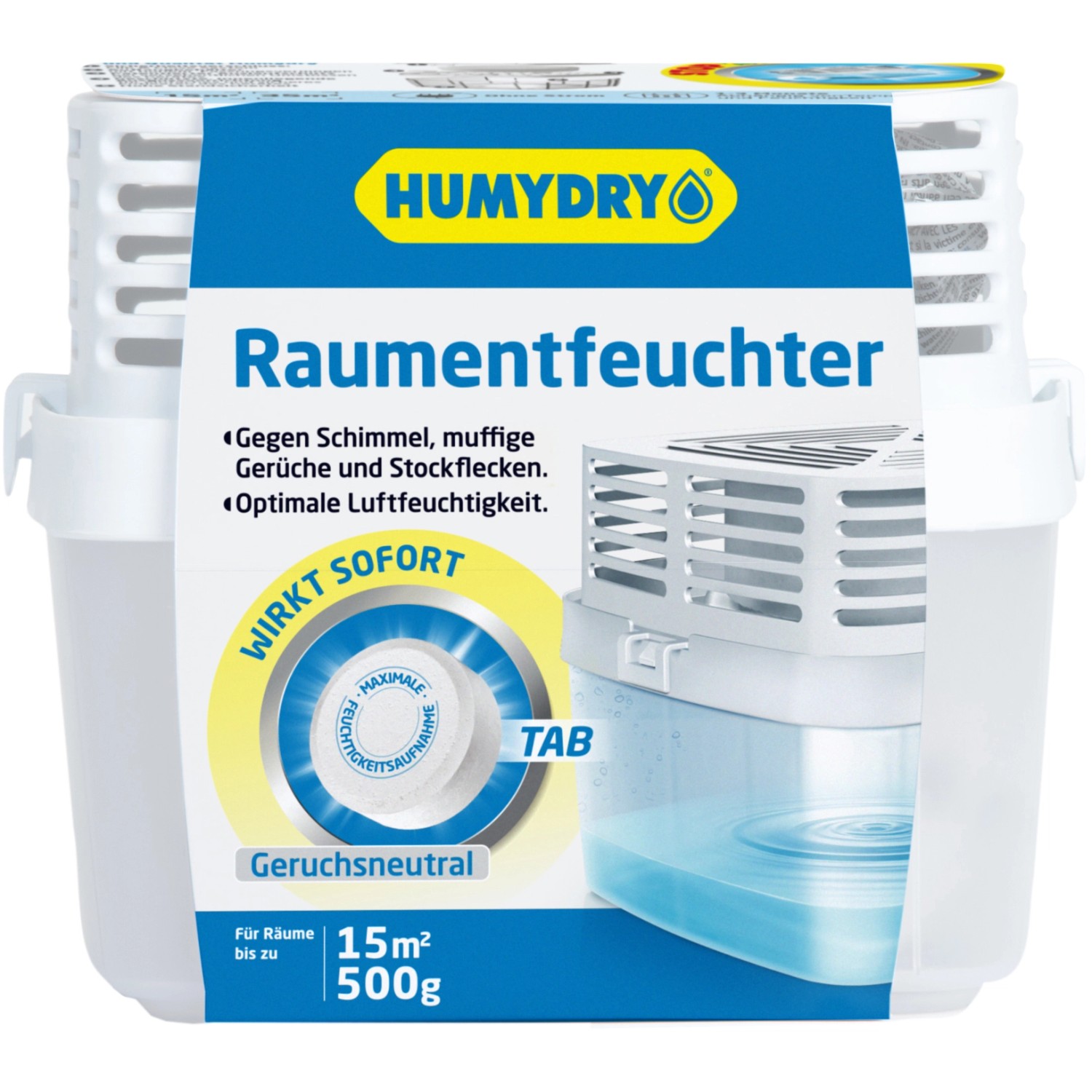 Humidry Premium 500 Raumentfeuchter Neutral mit Nachfülltab 1 x 500 g