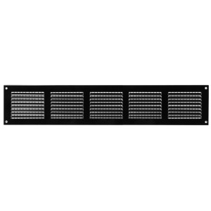 Häusler Lüftungsgitter LG-5010 BL Schwarz 500 x 100 Fliegengitter Abluftgitter