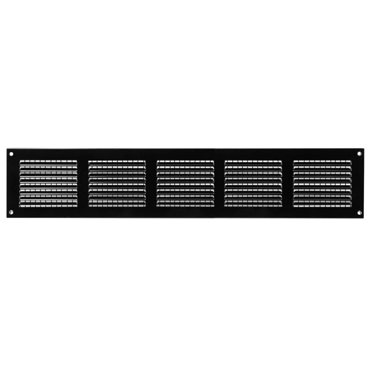 Häusler Lüftungsgitter LG-5010 BL Schwarz 500 x 100 Fliegengitter Abluftgitter