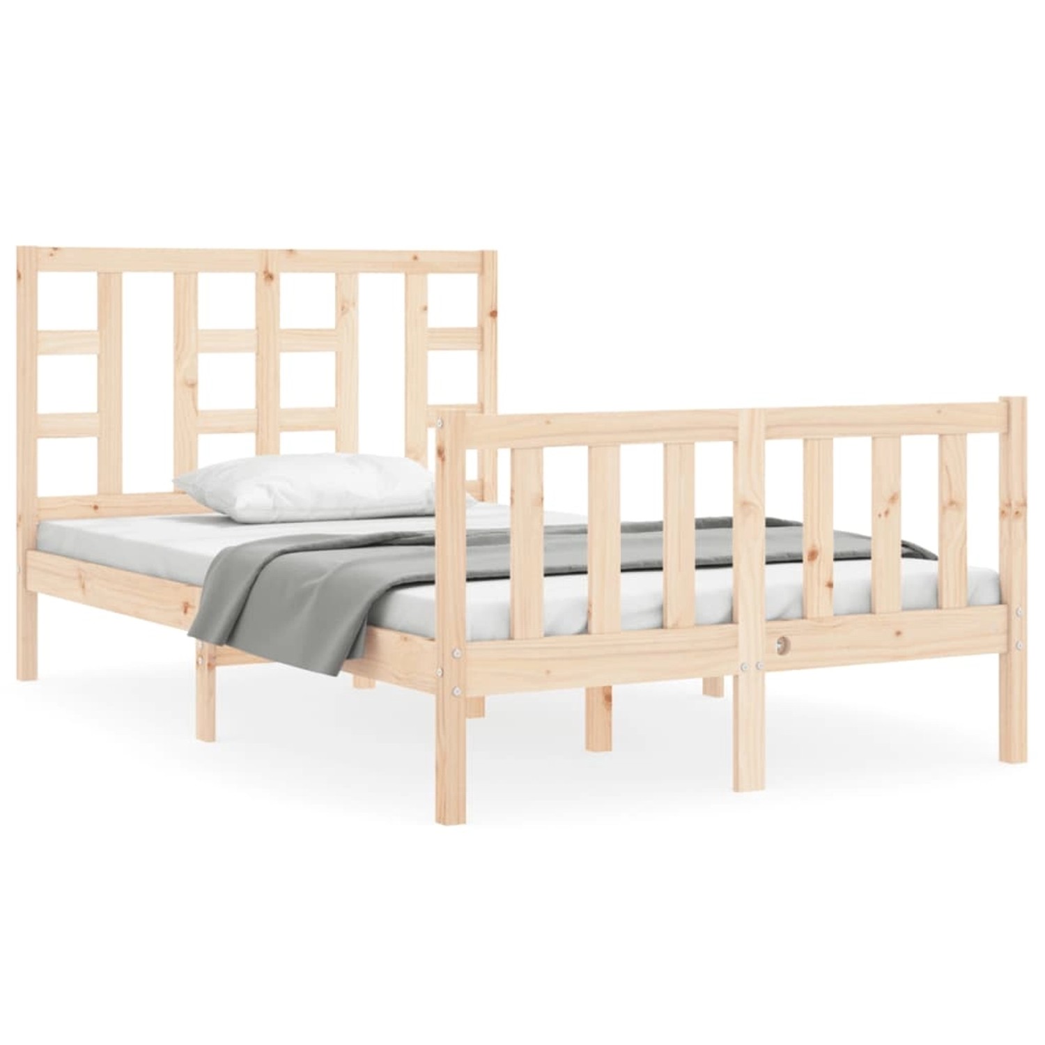 vidaXL Massivholzbett ohne Matratze 120x200 cm Kiefernholz 3191966 günstig online kaufen