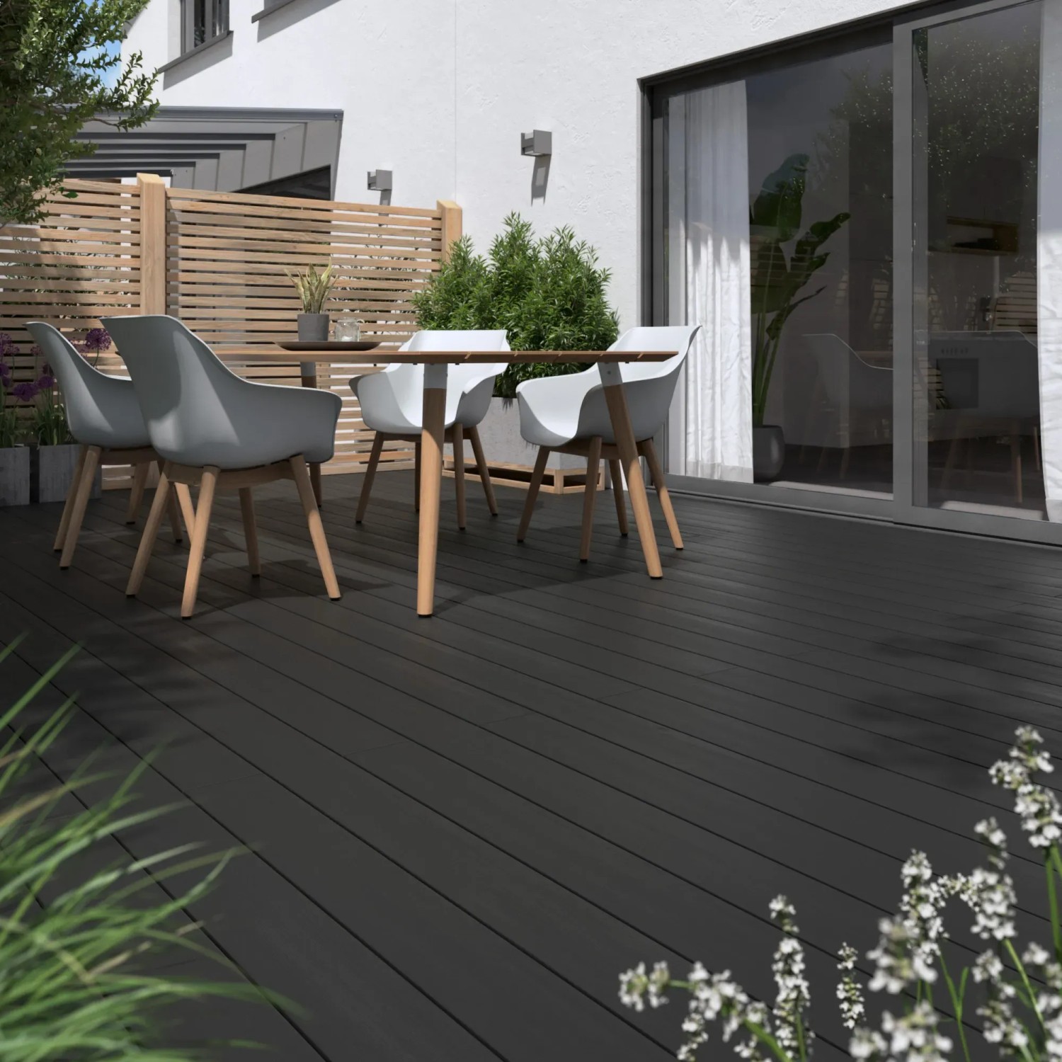 Elephant WPC-Terrassendiele basicDeck Comfort Anthrazit 2cm x 14,5cm x 300cm kaufen bei OBI