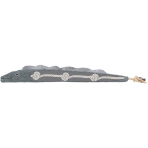 Trixie Be Nordic Aal Karl, robustes Tauspielzeug für Hunde aus Plüsch, 75 cm lang.