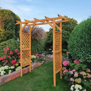 Promadino Pergola Bamberg aus Kiefernholz, ideal als Rankhilfe im Garten.
