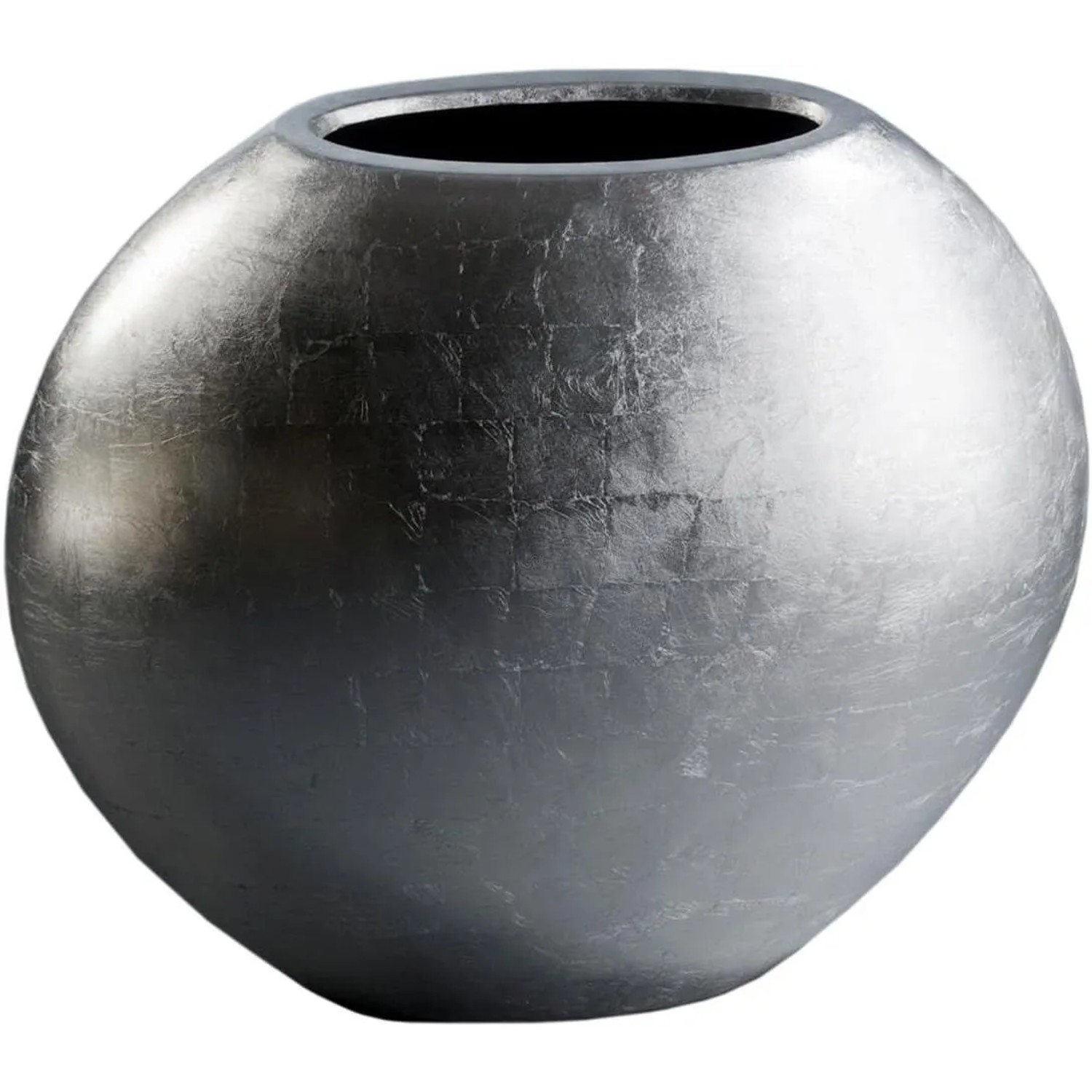 Vivanno Bodenvase Ovale 59 cm x 29 cm x 50 cm Blattsilber